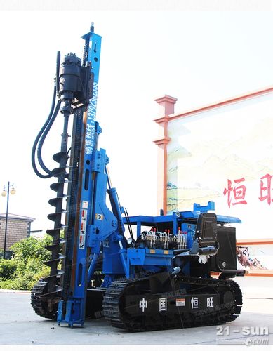 光伏打樁機(jī)工程建筑打樁 履帶螺旋打樁機(jī)支架護(hù)坡樁打樁機(jī)