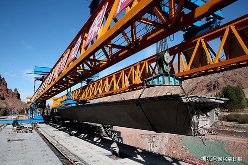 甘肅張掖 重點工程梨園河大橋建設(shè)如火如荼